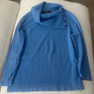 Jones New York Collection 100% Cashmere Cowl Neck Sweater - Large